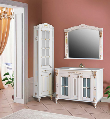 Тумба с раковиной Атолл Александрия 100 K dorato