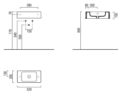 Раковина GSI Traccia 698611
