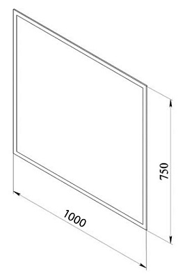 Зеркало De Aqua Альт 100