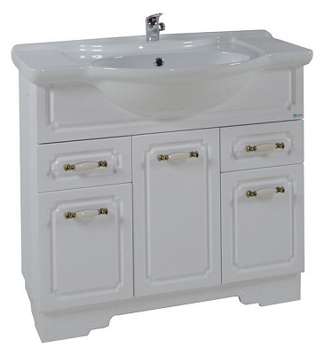 Мебель для ванной ASB-Mebel Астра нсв декор 85 белая