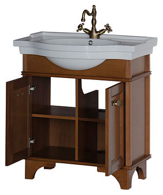 Тумба с раковиной Aquanet Николь 80