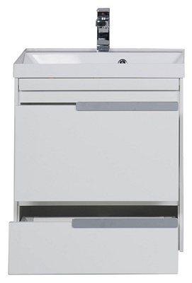 Тумба с раковиной Aquanet Тиволи 60 белая