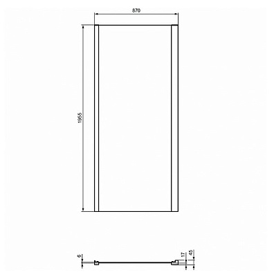 Душевая стенка Ideal Standard Connect 2 90 K9374V3