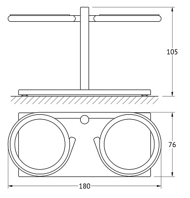 Держатель для стаканов Ellux Domino DOM 003