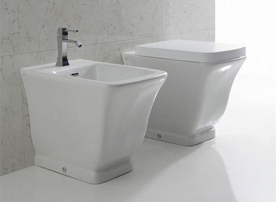 Унитаз приставной Globo Relias RE001.BI