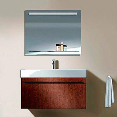 Тумба с раковиной Duravit X-Large 95 темный каштан