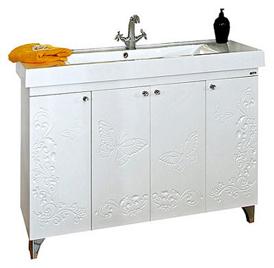 Мебель для ванной Misty Вирджиния Бабочка 105 белая