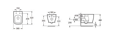 Подвесной унитаз Lavinia Boho Bell Pro Rimless 3301002R