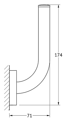 Держатель для запасных рулонов Ellux Elegance ELE 063