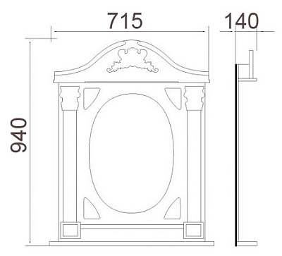 Мебель для ванной Атолл Наполеон 275
