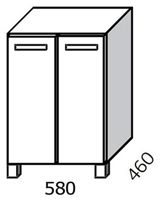 Тумба с раковиной Cezar Felix 60 цветная