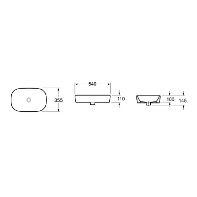 Раковина накладная Lavinia Boho Bathroom Sink Slim 33311003