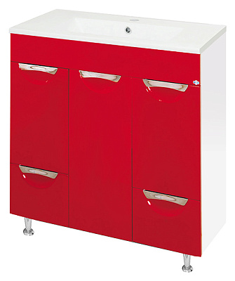 Мебель для ванной Misty Кристи 75 красная