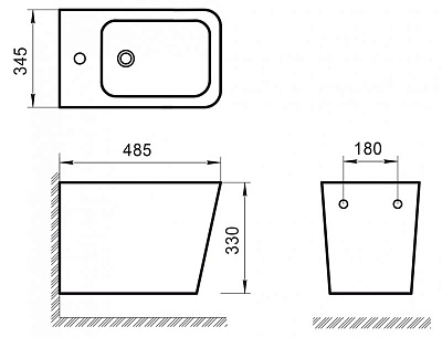 Биде подвесное BelBagno Ardente R BB0520BH