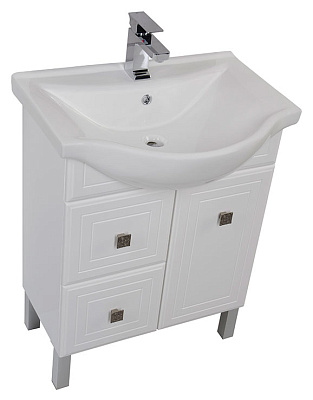 Тумба с раковиной Aquanet Стайл 65 с ящиками