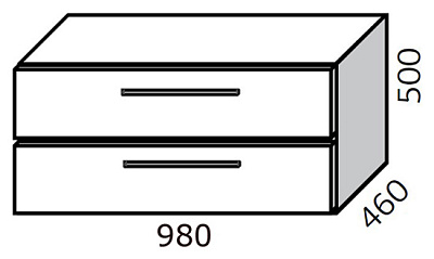 Тумба с раковиной Cezar Vita 100 белая