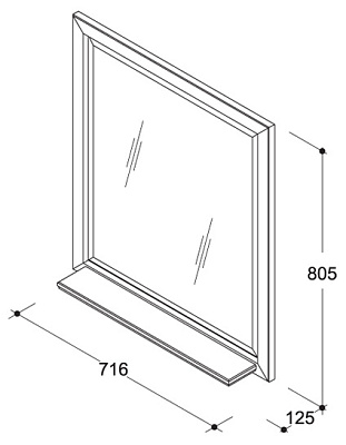 Мебель для ванной Caprigo Альбион 100 BIANCO Light Vintage