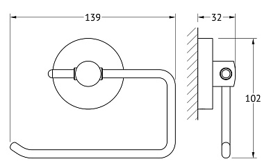 Держатель туалетной бумаги Ellux Elegance ELE 065