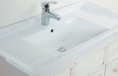 Тумба с раковиной Caprigo Альбион 100 BIANCO Light Vintage