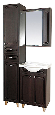 Тумба с раковиной Misty Александра 55 прямая венге