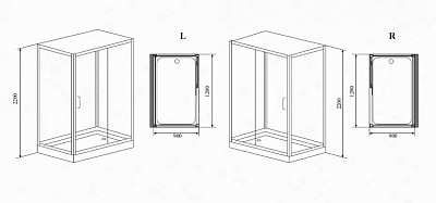 Душевая кабина Timo Helma Н-520 R