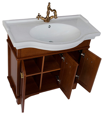 Тумба с раковиной Aquanet Николь 90