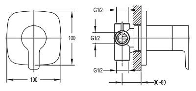 Переключатель потоков Cezares Tesoro TESORO-DEV3-01 на три потребителя