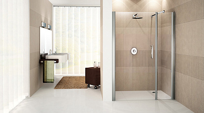 Душевая дверь в нишу Novellini Giada G+F in line GIADNGF114S-1K