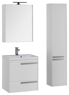 Тумба с раковиной Aquanet Тиволи 60 белая