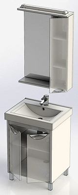 Мебель для ванной Aquanet Гретта 60 2 двери белая