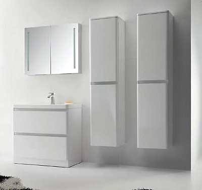 Тумба с раковиной BelBagno Energia-N 60 bianco lucido напольная