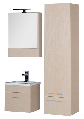 Зеркало-шкаф Aquanet Нота 50 камерино светлый дуб