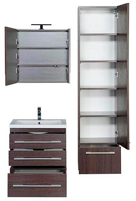 Тумба Aquanet Нота 58 подкатная венге