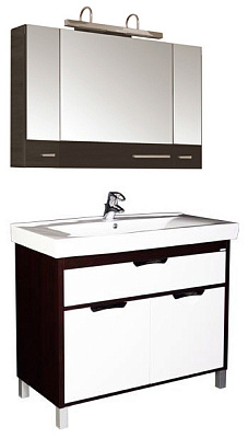 Тумба с раковиной Aquanet Гретта 100 венге