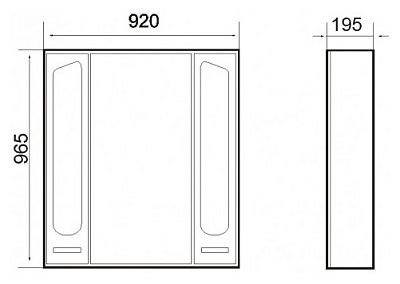 Мебель для ванной Атолл Барселона 295 белая с медью