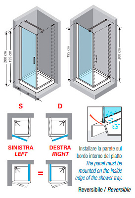 Душевой уголок Novellini Giada G GIADN2G87LD-1K