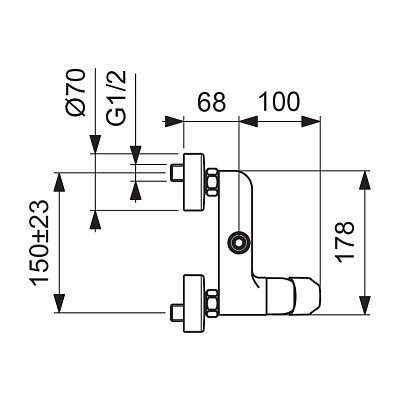 Смеситель для душа BALANCE одноручный Vidima BA272AA