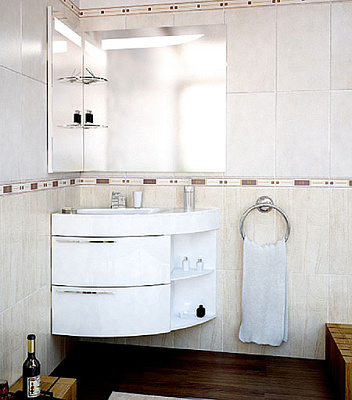 Тумба с раковиной De Aqua Трио Люкс  L