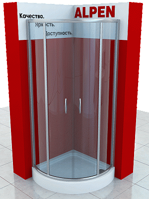 Душевая шторка ALPEN A360-80 MG