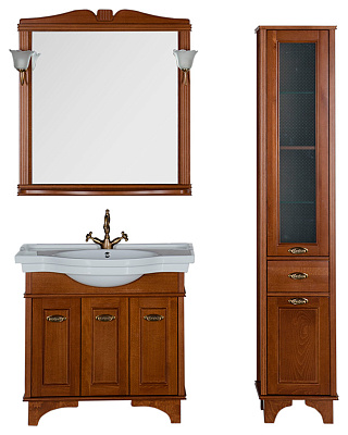 Тумба с раковиной Aquanet Николь 90