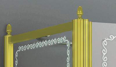 Душевая дверь в нишу Cezares Retro B11 120 CP G L