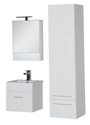 Тумба с раковиной Aquanet Нота 50 белая