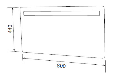 Зеркало Am.Pm Serenity (80 см)