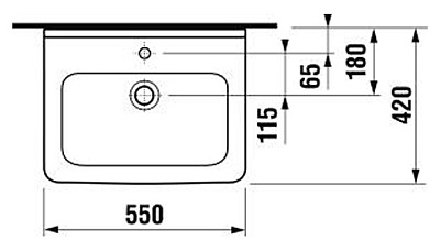 Раковина Jika Cubito 55 1042.2