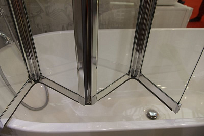 Шторка для ванны Cezares PRATICO-V-5-120/140-P-Cr-L