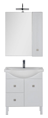 Тумба с раковиной Aquanet Стайл 75 с ящиками