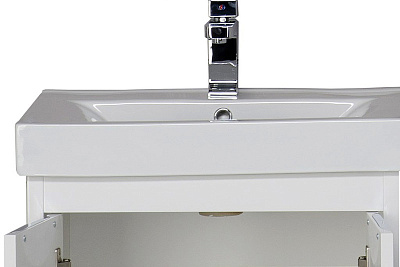 Тумба с раковиной Aquanet Гретта 60  2 двери белая