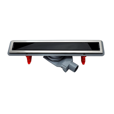 Confluo Premium With Black Glass Line 300 Линейный трап PESTAN