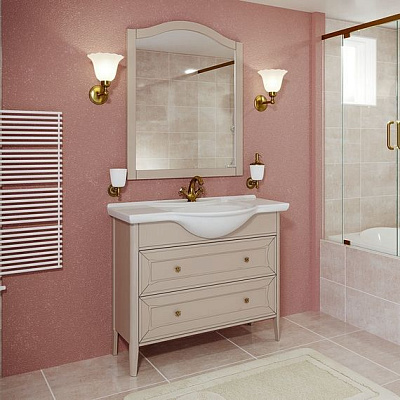 Тумба с раковиной Timo Aurora 105 M-V cappuccino