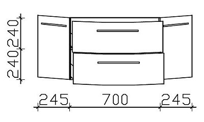 Тумба с раковиной Pelipal Cassca 120 белый глянец